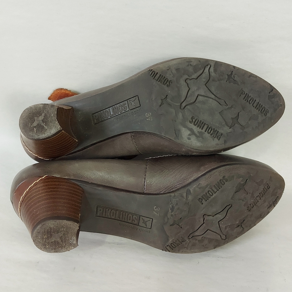 Pikolinos Preppy Quirky Comfort Mary Jane Gandia Pumps 37 EU Olive Green Floral - Picture 10 of 10